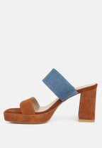  Eddlia Slip On Platform Sandals In Tan