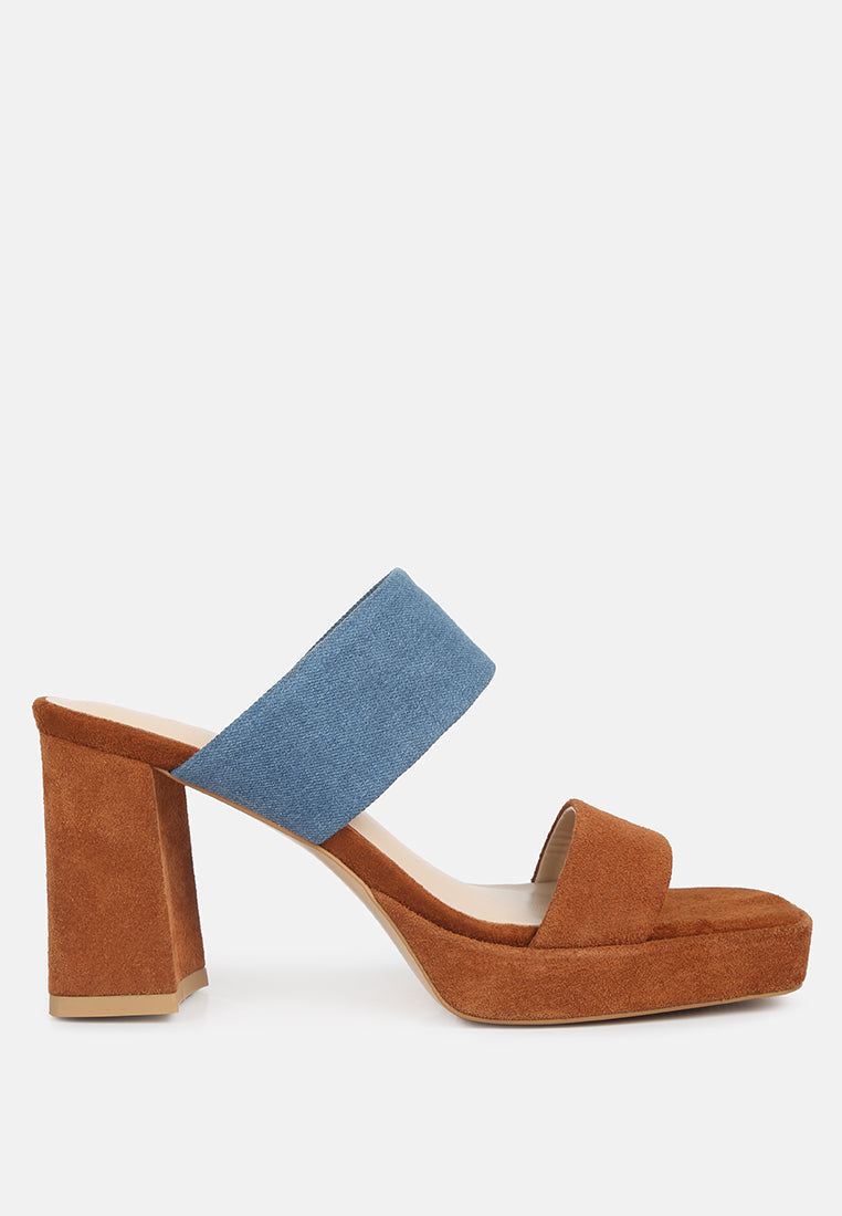  Eddlia Slip On Platform Sandals In Tan
