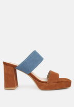  Eddlia Slip On Platform Sandals In Tan