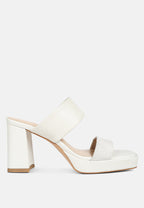  Eddlia Slip On Platform Sandals In Off White