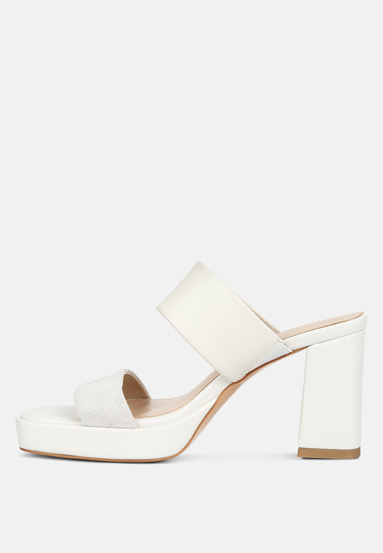  Eddlia Slip On Platform Sandals In Off White