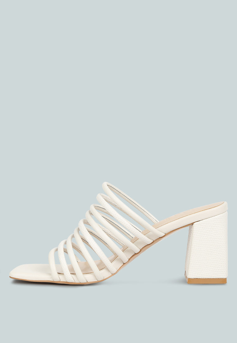  Fairleigh Off White Strappy Slip On Sandals