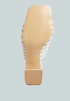  Fairleigh Off White Strappy Slip On Sandals