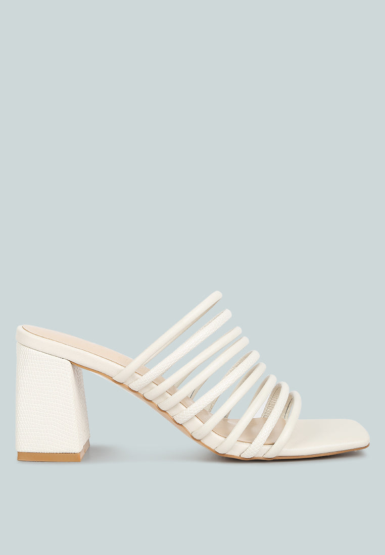  Fairleigh Off White Strappy Slip On Sandals
