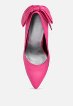  HORNET Fuchsia Satin Stiletto Pump Sandals