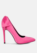  HORNET Fuchsia Satin Stiletto Pump Sandals