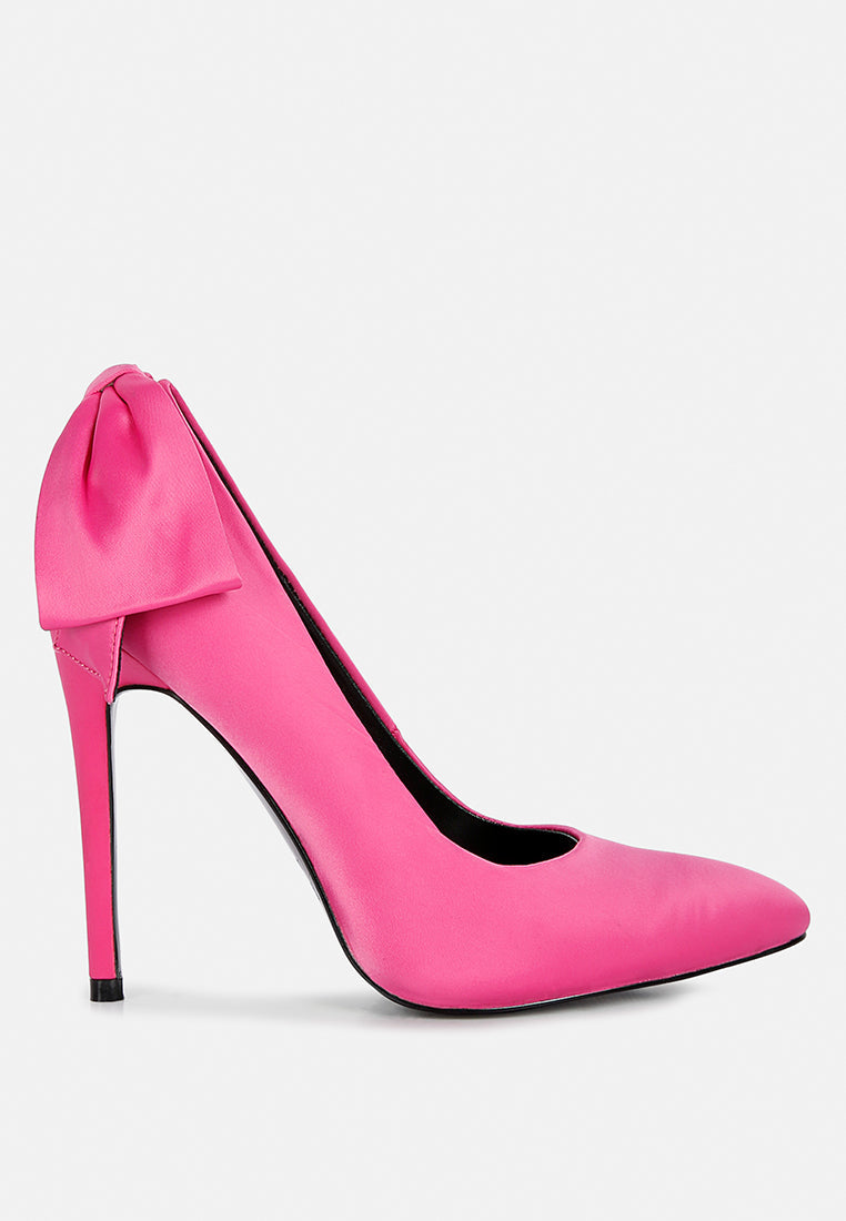  HORNET Fuchsia Satin Stiletto Pump Sandals