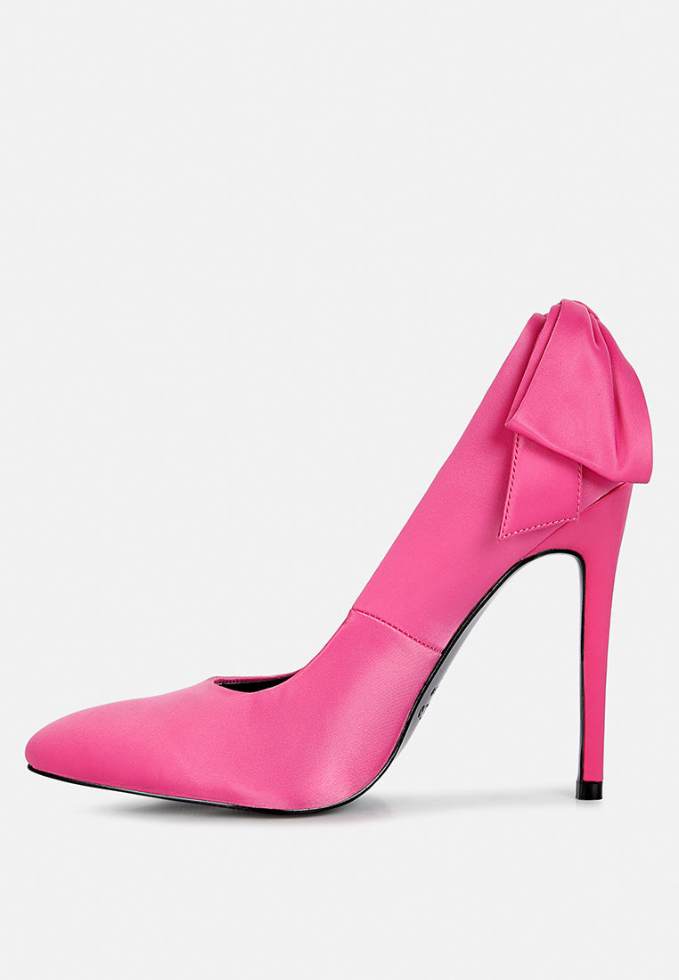  HORNET Fuchsia Satin Stiletto Pump Sandals
