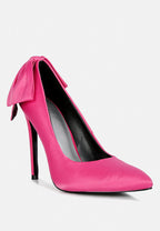  HORNET Fuchsia Satin Stiletto Pump Sandals