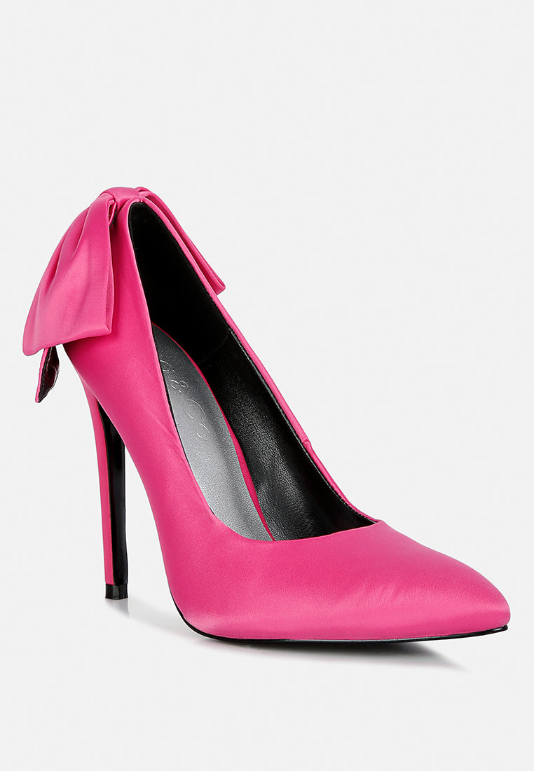  HORNET Fuchsia Satin Stiletto Pump Sandals