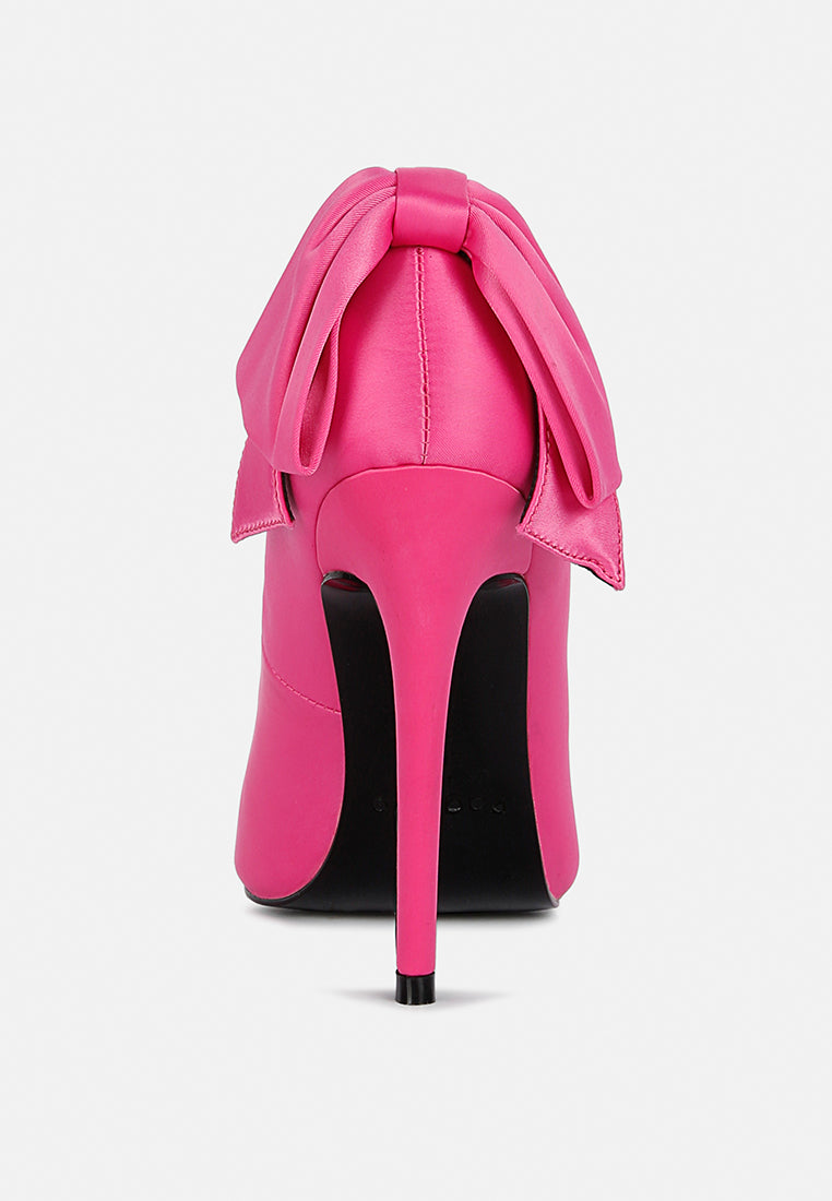  HORNET Fuchsia Satin Stiletto Pump Sandals