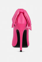  HORNET Fuchsia Satin Stiletto Pump Sandals