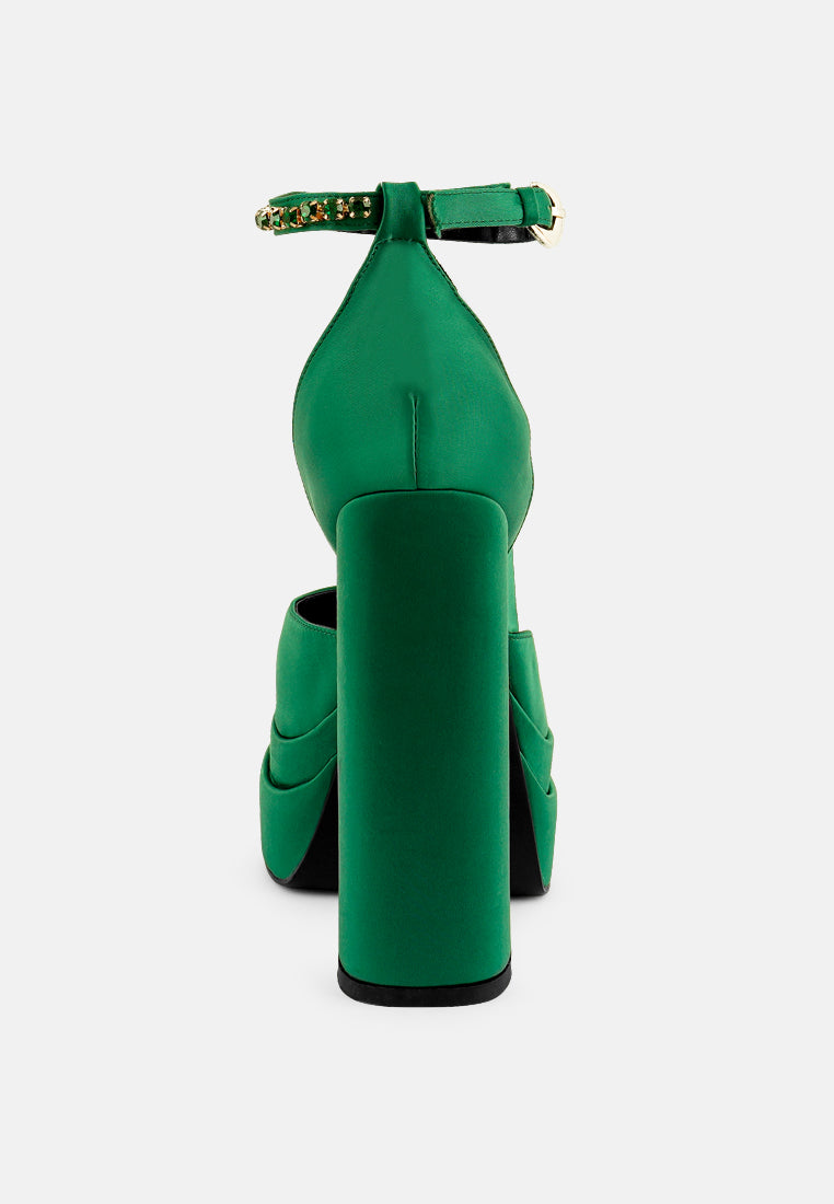  MARTINI Green Sky High Platform Sandals