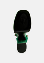  MARTINI Green Sky High Platform Sandals
