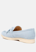  Nautica Genuine Suede Knot Detailed Loafers