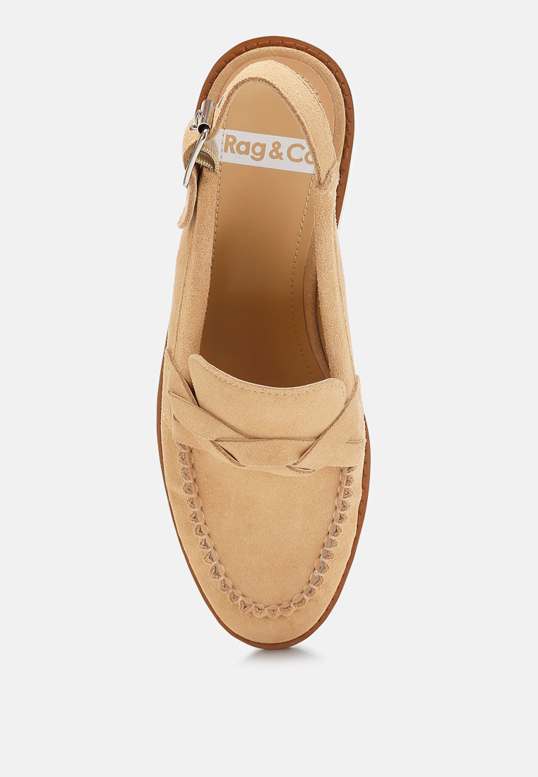  Nemykin Woven Strap Slingback Loafers