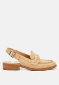  Nemykin Woven Strap Slingback Loafers