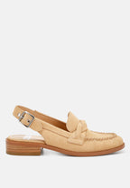  Nemykin Woven Strap Slingback Loafers