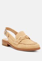  Nemykin Woven Strap Slingback Loafers