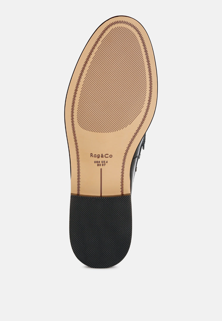  Oglavia Studs Embellished Leather Loafers
