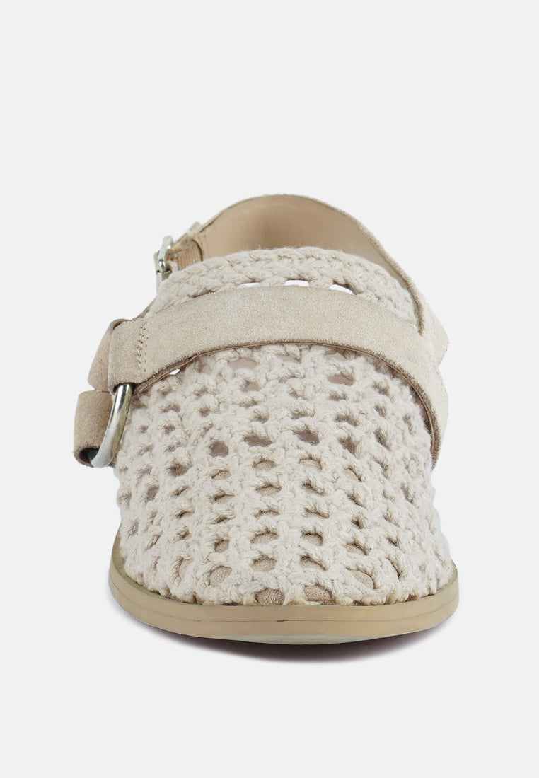  ROSALIE Off White Block Heeled Sandal