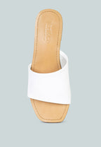  TATAMI White Leather Classic Slide Flats
